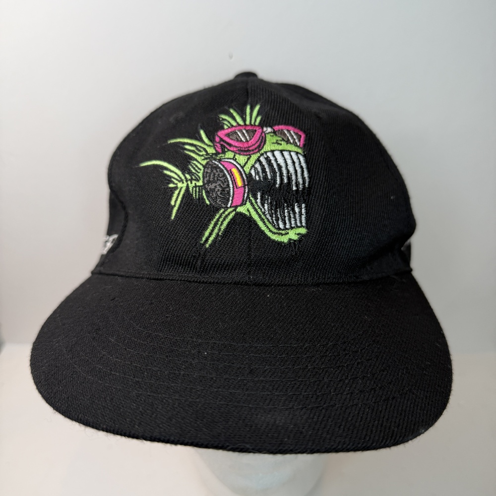 Nitro Fish Hat Cap Strap Back One Size Black LE Tonglet NHRA Drag Racing Mens